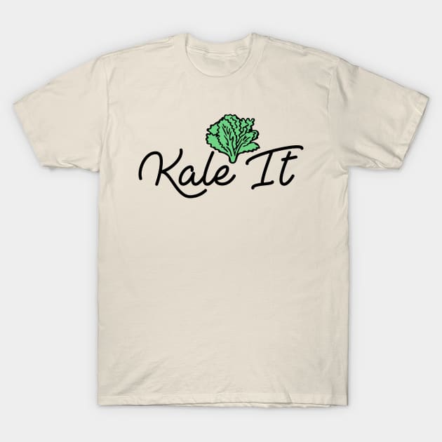 "Kale It" Organic Veggie Pride! T-Shirt by OldFoxCompany